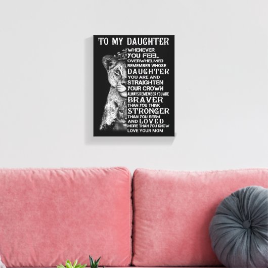 Toile Ma fille (Insitu(Salon))