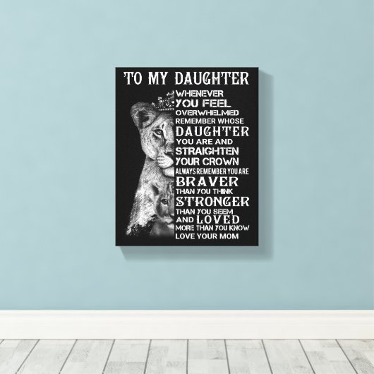 Toile Ma fille (Insitu (Plancher de Bois))