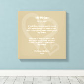 Toile Ma mère - Poème, (Insitu (Plancher de Bois))