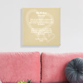 Toile Ma mère - Poème, (Insitu(Salon))