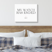 Toile Ma montre s'est terminée (Insitu(Chambre))