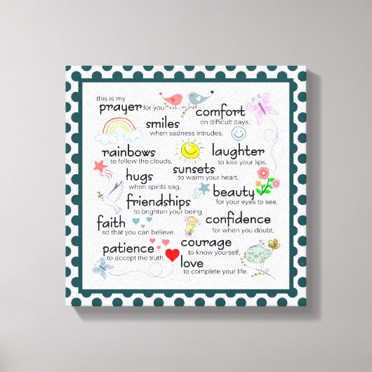 Toile Ma Prière Pour Vous (Recto)