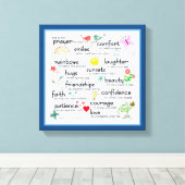 Toile Ma Prière Pour Vous Bénédictions (Insitu (Plancher de Bois))