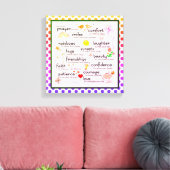 Toile Ma Prière Pour Vous Poème (Insitu(Salon))