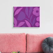 Toile Ma Princesse Aime Le Violet Joyeux Fleurs Énormes (Insitu(Salon))