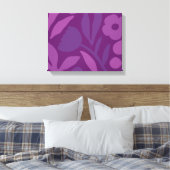 Toile Ma Princesse Aime Le Violet Joyeux Fleurs Énormes (Insitu(Chambre))