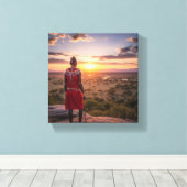 Toile Maasai artwork canvas (Insitu (Plancher de Bois))