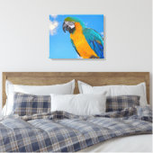 Toile Macao bleu et jaune (Insitu(Chambre))