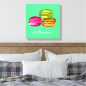 Toile Macarons colorés aquarelle art funky (Insitu(Chambre))