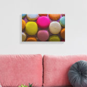 Toile Macarons colorés Dessert Cuit Savoureux (Insitu(Salon))