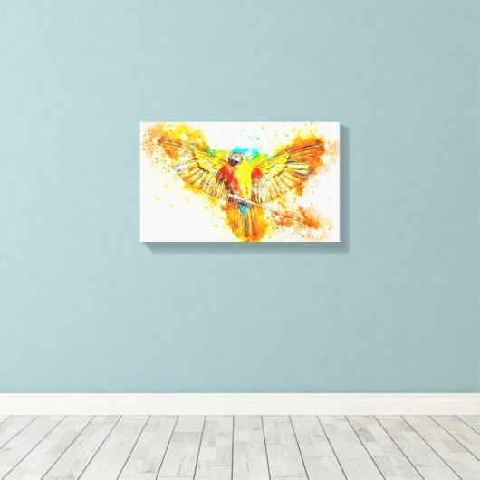 Toile Macaw (Insitu (Plancher de Bois))