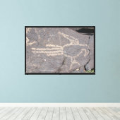 Toile Macaw Petroglyph (Insitu (Plancher de Bois))