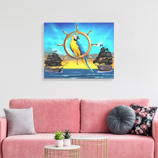 Toile MaCaw Pirate Parrot (Insitu(Salon))