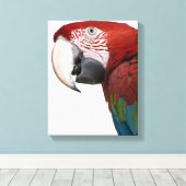 Toile Macaw rouge et vert - Ara chloropterus (Insitu (Plancher de Bois))