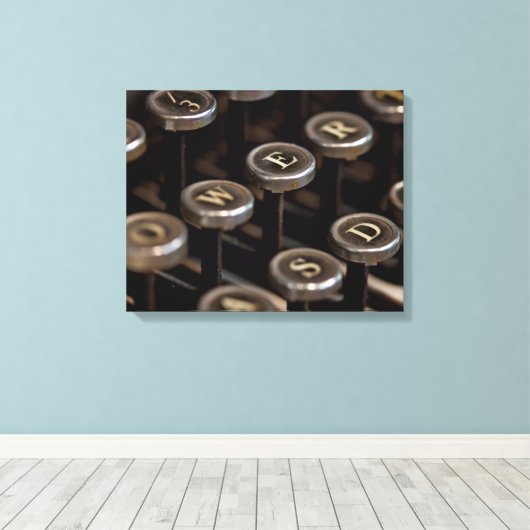 Toile Machine à écrire (Insitu (Plancher de Bois))