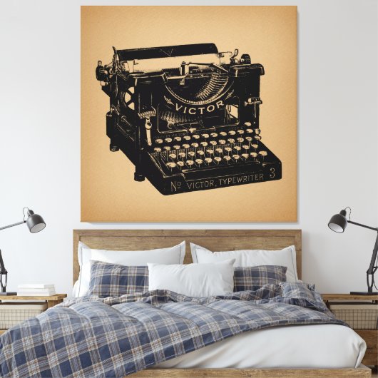 Toile Machine à écrire d'époque (Insitu(Chambre))