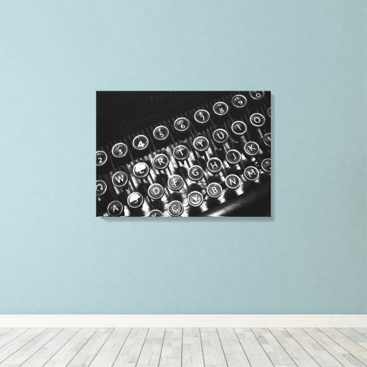 Toile Machine à écrire vintage (Insitu (Plancher de Bois))