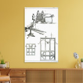 Toile Machinerie balistique romaine, de l'Encyclopédie (Insitu(Salon))