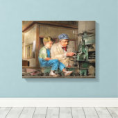 Toile Machiniste - passer du temps avec grand-père 1921 (Insitu (Plancher de Bois))