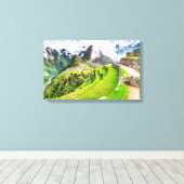 Toile Machu Picchu, Cusco - Pérou (Insitu (Plancher de Bois))