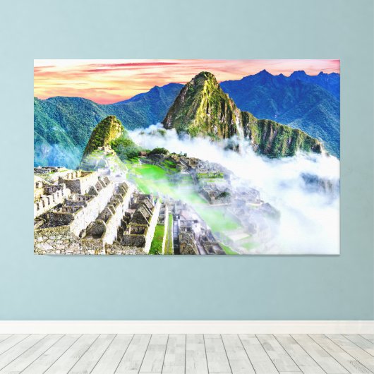 Toile Machu Picchu, Cuzco - Pérou (Insitu (Plancher de Bois))