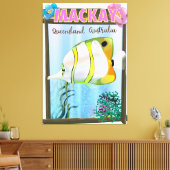 Toile Mackay Australie poster de voyage tropical (Insitu(Salon))