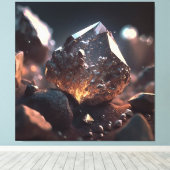 Toile Macro Diamond Ore : Kimberlite Pipe Art (Insitu (Plancher de Bois))