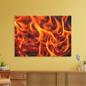 Toile macro Flamme d'incendie (Insitu(Salon))