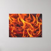 Toile macro Flamme d'incendie (Recto)