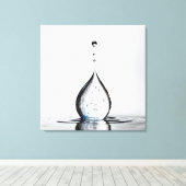 Toile Macro goutte d'eau (Insitu (Plancher de Bois))