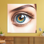 Toile Macro oeil femelle (Insitu(Salon))