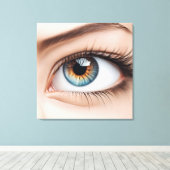 Toile Macro oeil femelle (Insitu (Plancher de Bois))