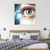 Toile Macro oeil femelle (Insitu(Chambre))