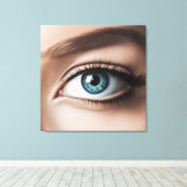 Toile Macro oeil femelle (Insitu (Plancher de Bois))