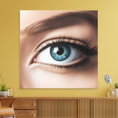 Toile Macro oeil femelle (Insitu(Salon))