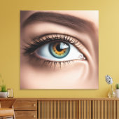 Toile Macro oeil femelle (Insitu(Salon))