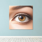 Toile Macro oeil femelle (Insitu (Plancher de Bois))