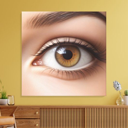 Toile Macro oeil femelle (Insitu(Salon))