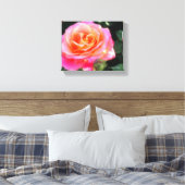 Toile Macro Rose rose et orange (Insitu(Chambre))