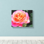 Toile Macro Rose rose et orange (Insitu (Plancher de Bois))