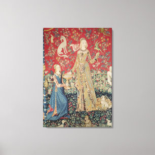 Toile Madame et la licorne : 'Taste