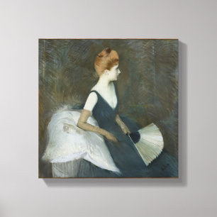 Toile Madame Marthe Le Tellier Sitting sur un sofa