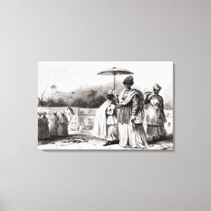 Toile Madame portant l'enfant au baptême