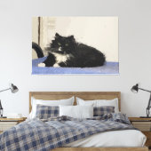 Toile Maddy Le Chat Stretted Canvas Print (Insitu(Chambre))