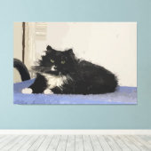 Toile Maddy Le Chat Stretted Canvas Print (Insitu (Plancher de Bois))