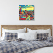 Toile Madison, Wisconsin City Skyline au Sunset (Insitu(Chambre))