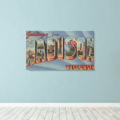 Toile Madison, Wisconsin - Scènes de grandes lettres (Insitu (Plancher de Bois))