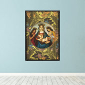 Toile Madone à l'Enfant de Botticelli (Insitu (Plancher de Bois))
