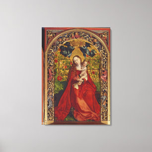Toile Madonna de la tonnelle de rose, 1473