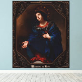Toile Madonna en gloire par Carlo Dolci (Insitu (Plancher de Bois))